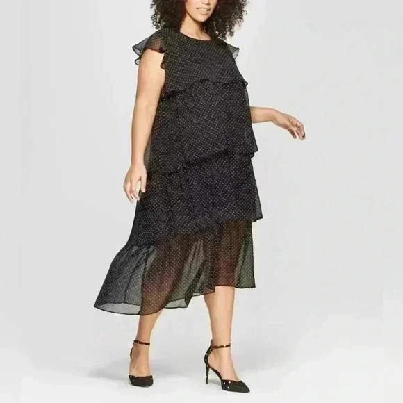 Who What Wear Polkadot Dress (P18) - Picture 1 of 7